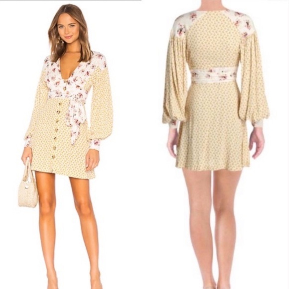 Free People Floral Wonderland Mini Dress Women’s Size XS